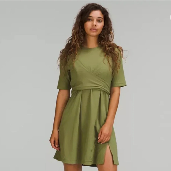 lululemon athletica Dresses & Skirts - Lululemon  cotton wrap front dress